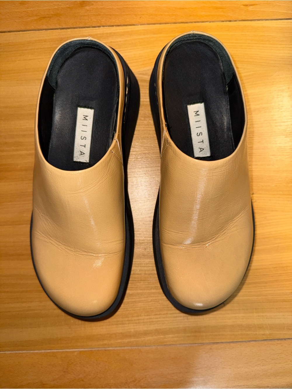 Miista Kristi Mules - Toffee Crinkle Leather SZ38 EU - Picture 2 of 10